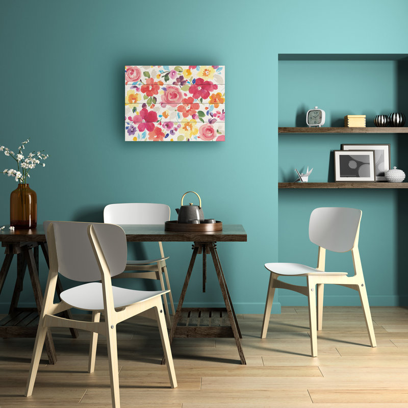 Art de lattes en bois Danhui Nai, H 12 po x l 16 po