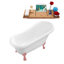 1549.4mm x 701mm Freestanding Soaking Acrylic Bathtub-1900237900-1900237903