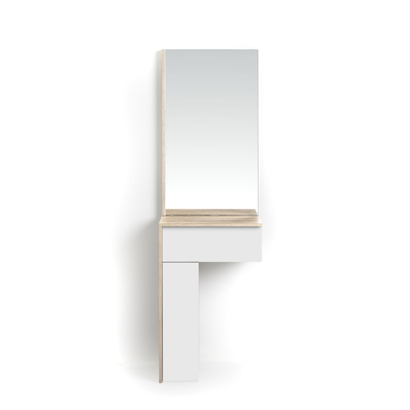 Adelman 55 cm W Console Table, Oak/White