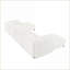 Canapé modulaire, modulaire en U avec repose-pieds avec rangement, siège profond pour le salon | Blanc neige | Chenille