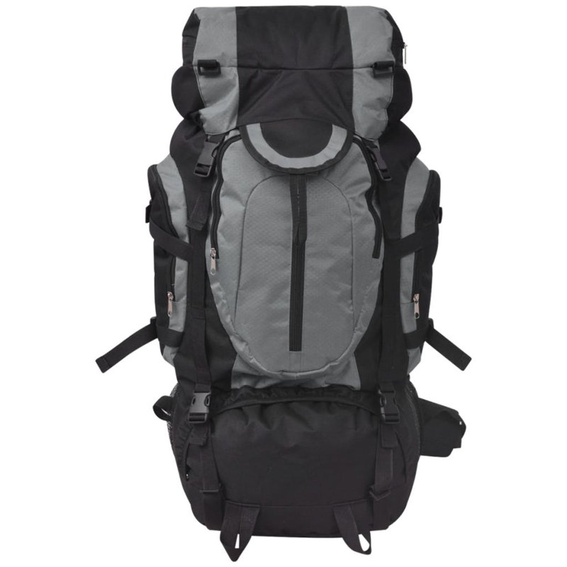 Aadilynn Travel Hiking Camping Backpack Rucksack Luggage Bag Fabric XXL 75 L, Grey