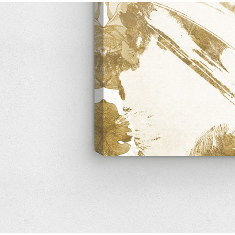 « gold fleur odeur v2 » par oliver gal, impression sur toile tendue, H 36 po x l 36 po x P 1,5 po