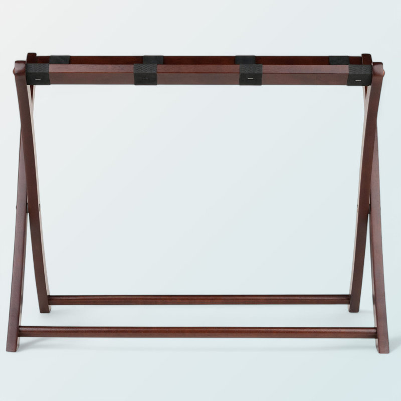 Scarlett Cappuccino Solid Wood Foldable Luggage Rack