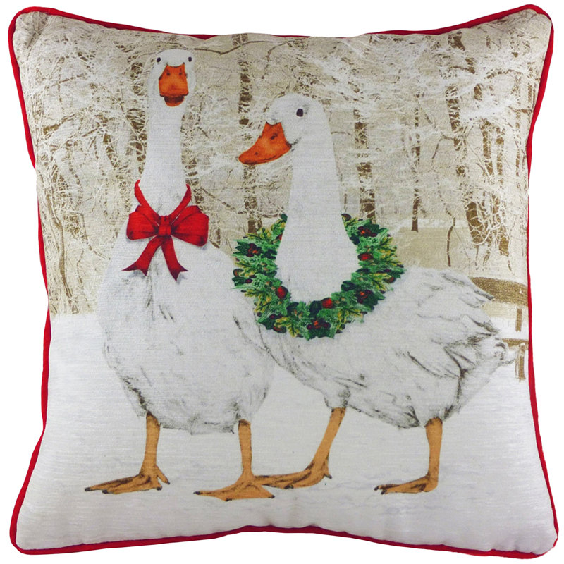 Red Square Cushion Cover
