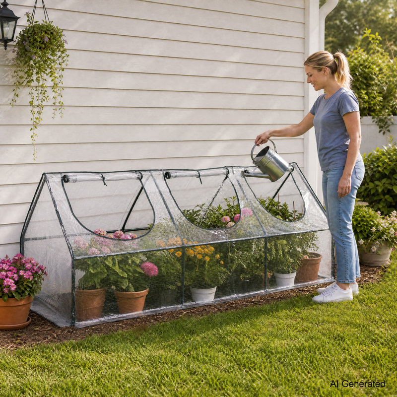 6'x3'x3' Mini Greenhouse, Clear