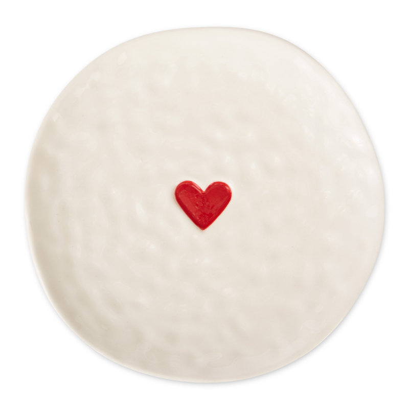  Red Heart Plate Set/4