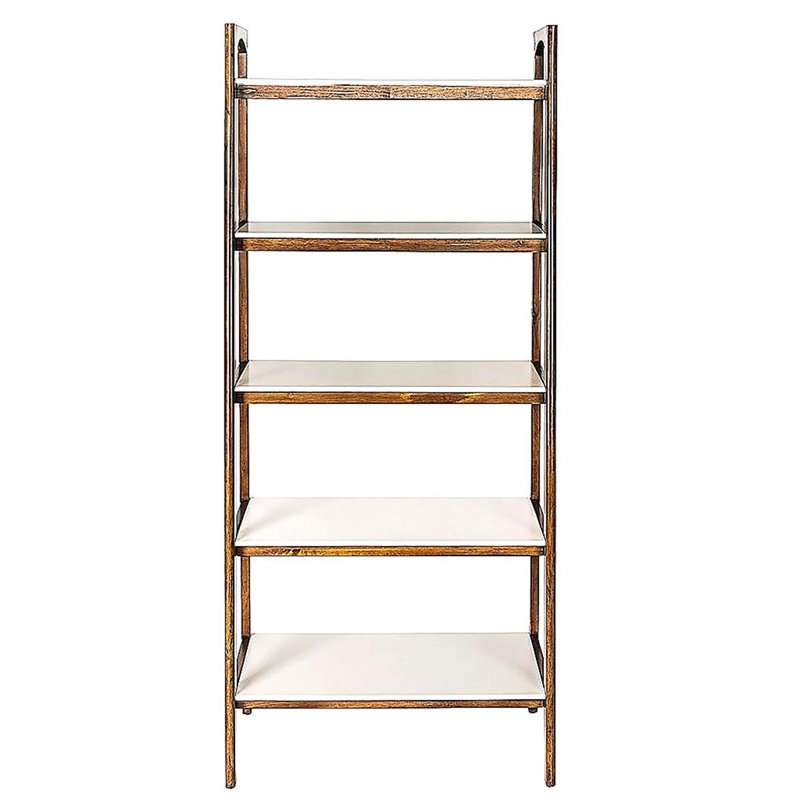 Shelf / Bookcase, Off-White/Pecan