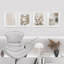 Décoration de salle de bain, art mural, décoration de chambre, images botaniques abstraites, beige, fleur neutre, décor neutre-97782734-97782738
