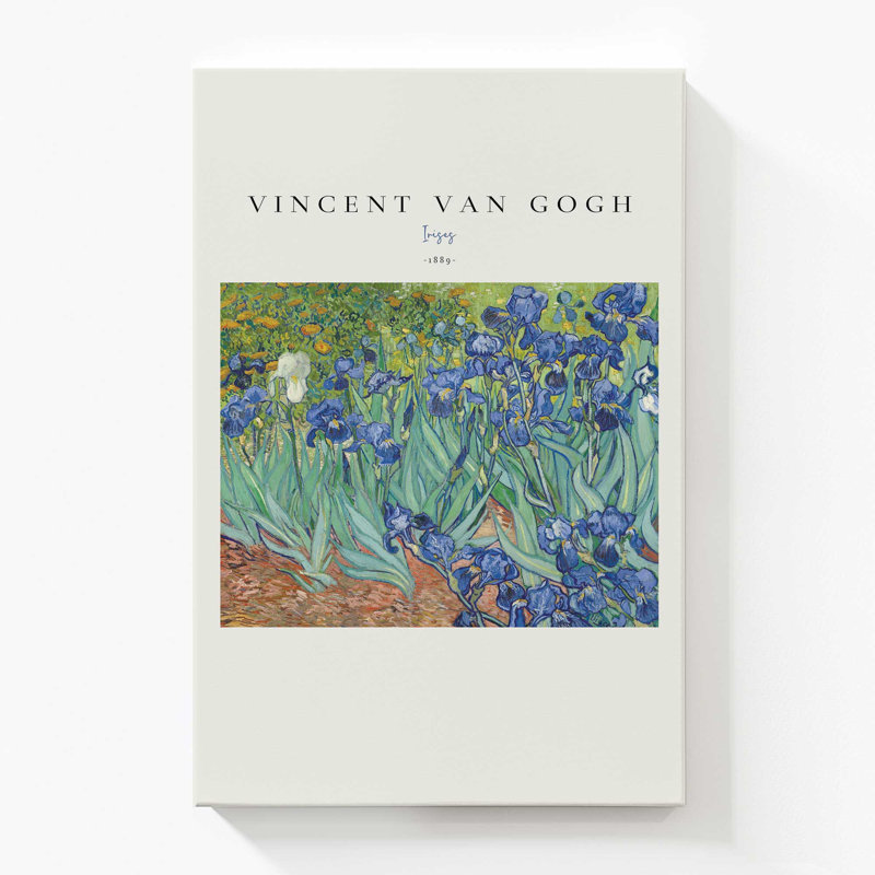Van Gogh's Irises v2, Toile tendue, 72" H x 48" W