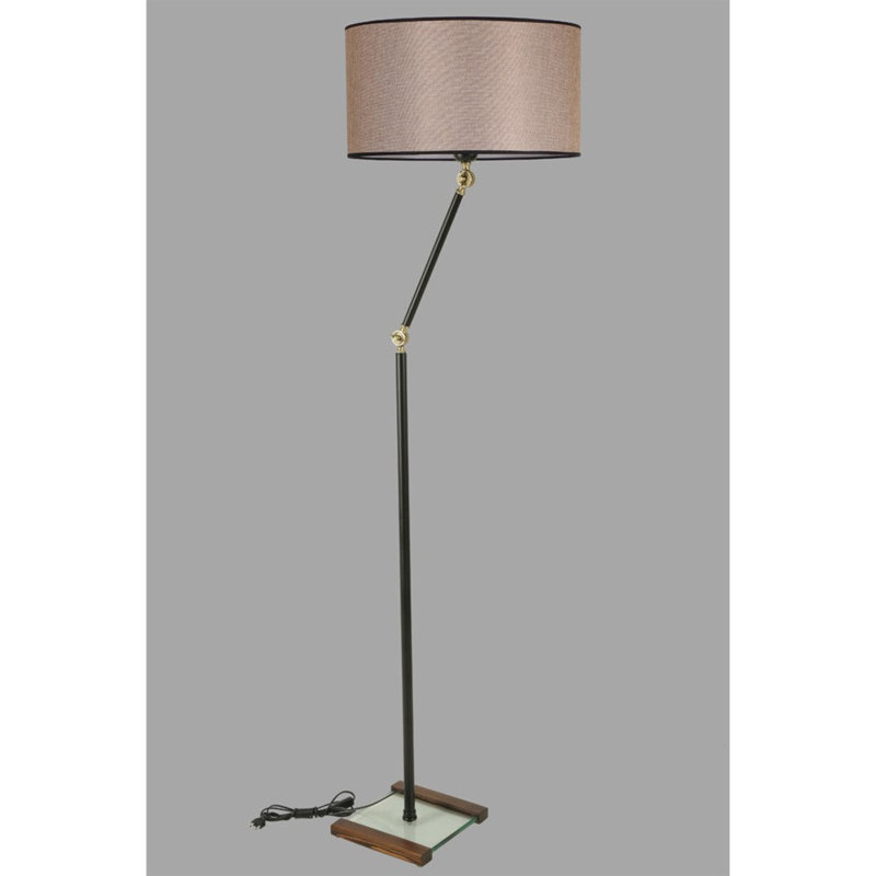 Doline 165cm Swing Arm Floor Lamp, Beige