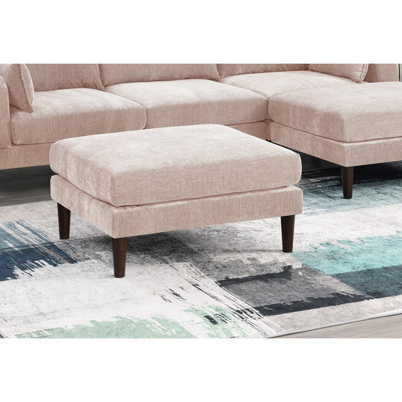 Repose-pieds moderne avec repose-pieds rose, Pink