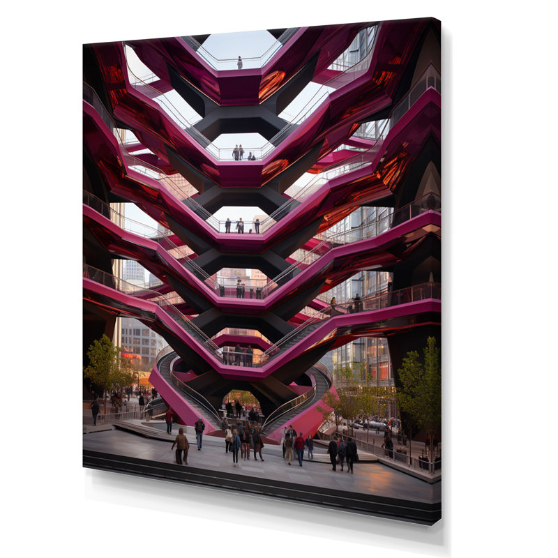 Rose du New York rose - reproduction sur toile, H 20 po x l 12 po x P 1 po, Toile tendue