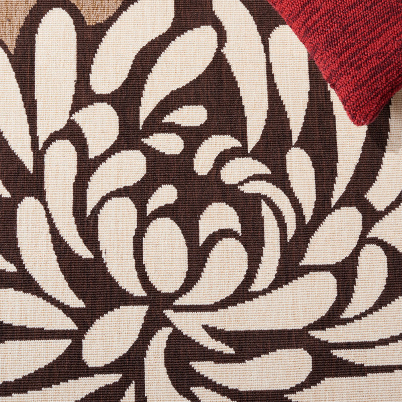 Tapis d'intérieur / extérieur à motif floral Centeno Performance, Rectangle 2 pi 7 po x 5 pi