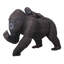 Statue ape maman et enfant magnifique plaine gorillas