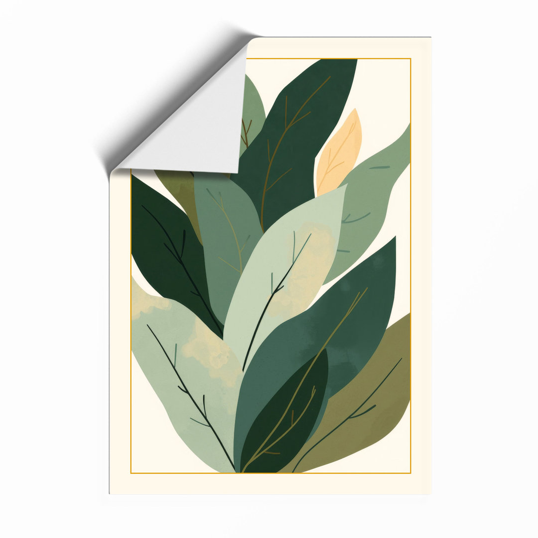 Sage Leaf Study Botanical - Framed Print