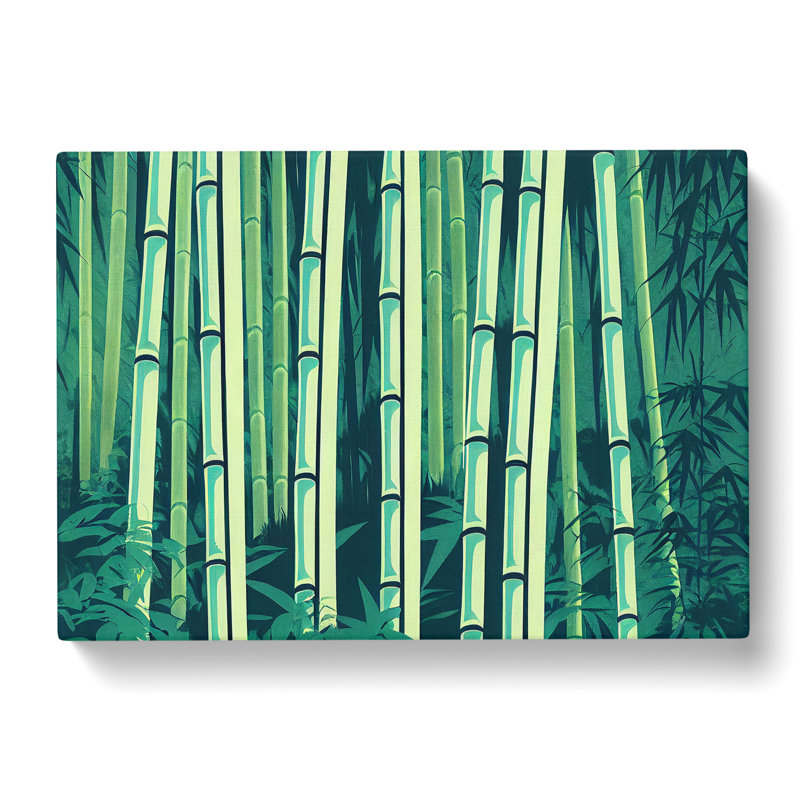 Entrancing Bamboo Forest - Wrapped Canvas Print, 35cm H x 50cm W x 3cm D