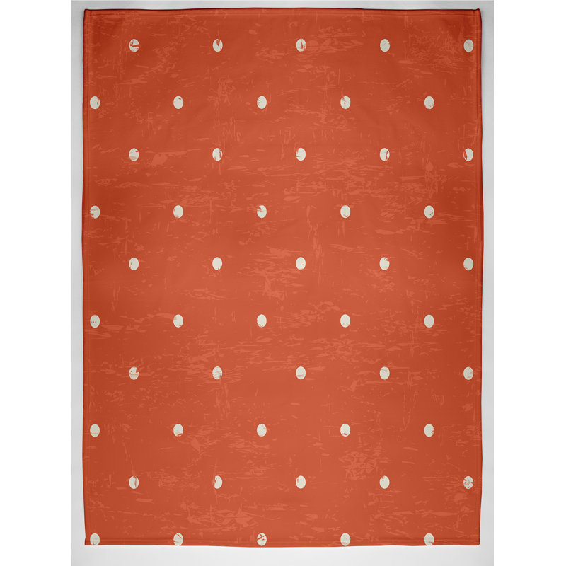 Briony Plain Weave / Muslin Throw Blanket, Orange