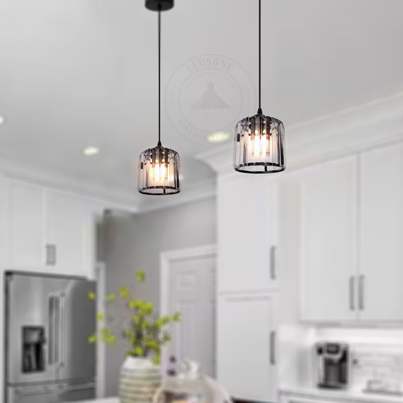 Tighe 1 - Light Single Pendant, Black