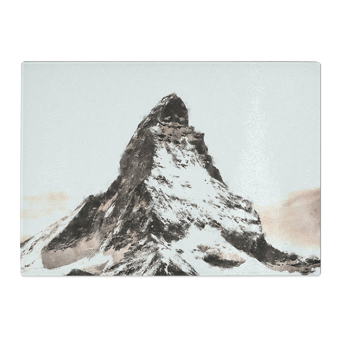 Tempered Glass Matterhorn Mountain Switzerland Chopping Board