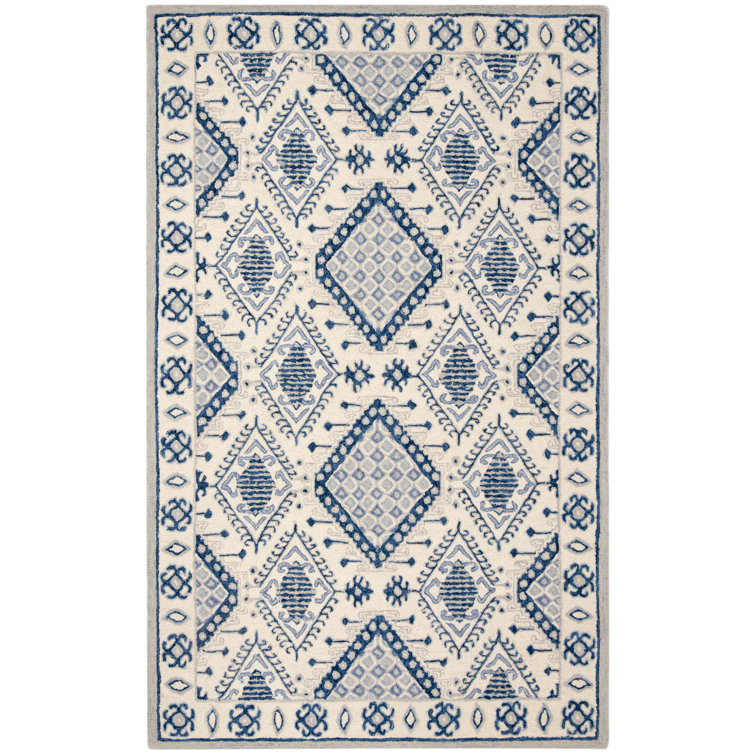 Micro-Loop Hand Tufted Wool Southwestern Rug