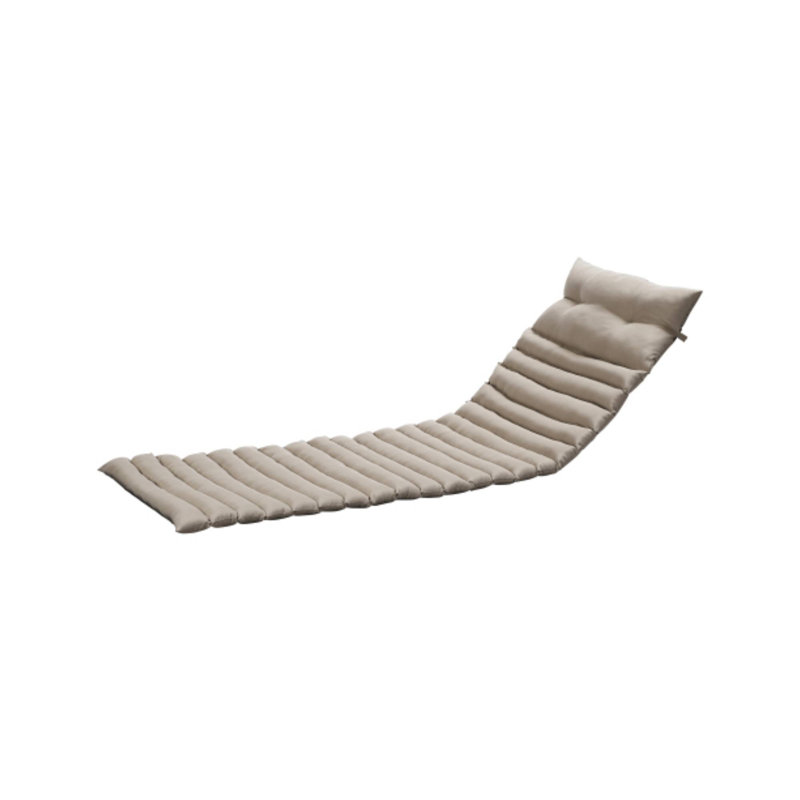 2PCS Patio Furniture Seat Cushion Replacement - Khaki Outdoor Lounge Chair & Chaise Cushions, Brown, Polyester