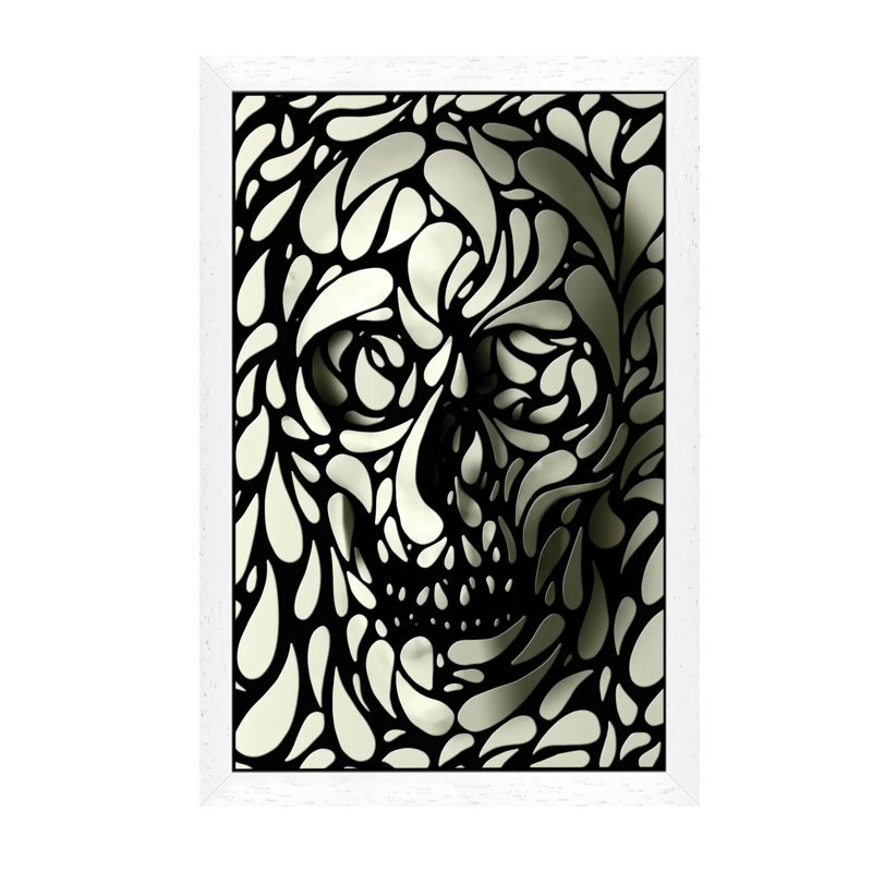 Print on Canvas, 66.04 cm H x 45.72 cm W, White Framed