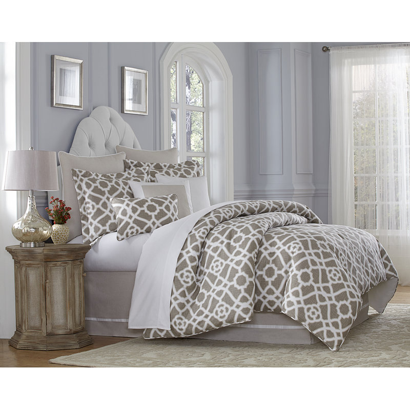 Harper Comforter Set - Natural, Queen Comforter + 8 Additional Pieces