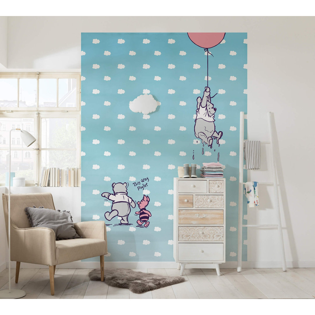 Glatte Fototapete Winnie the Pooh Nursery 8,33 m x 254 cm