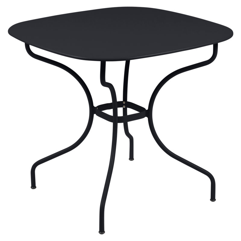 Table de salle à manger en acier Opéra +, Anthracite