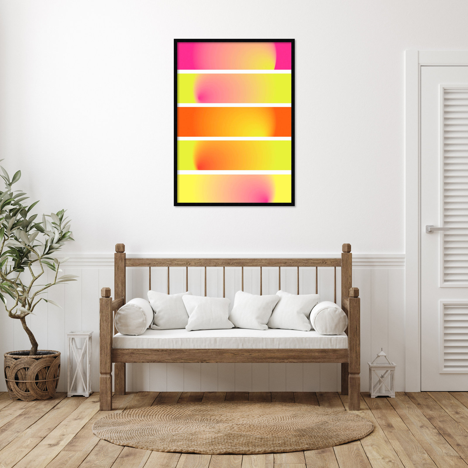 One Way by Valeria Castillo, 41" H x 30" W x 1" D, Black