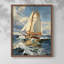 NAUTICAL Series CECLV - Impression encadrée de qualité supérieure - Prêt à accrocher - Aucun clou requis-1949284794-1949284785