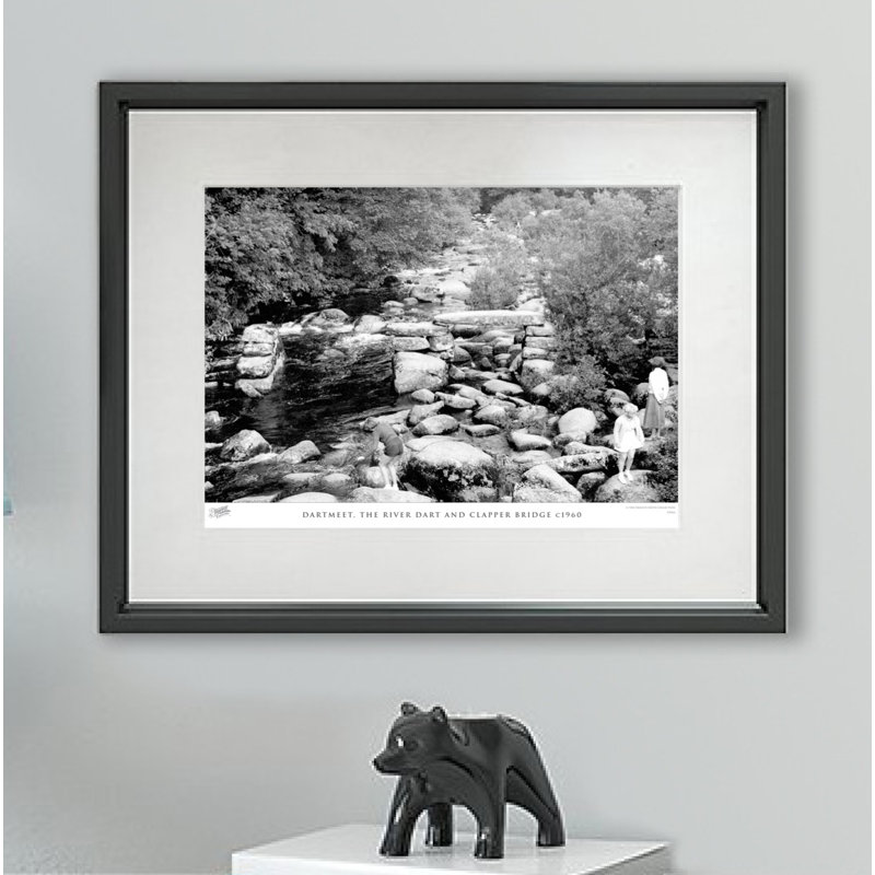 Dartmeet, The River Dart And Clapper Bridge C1960 - Single Picture Frame Print, 40cm H x 50cm W x 2.3cm D