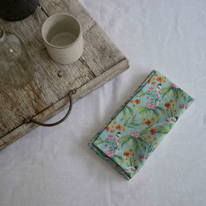 Cadrian 100% Cotton Floral Square Napkin