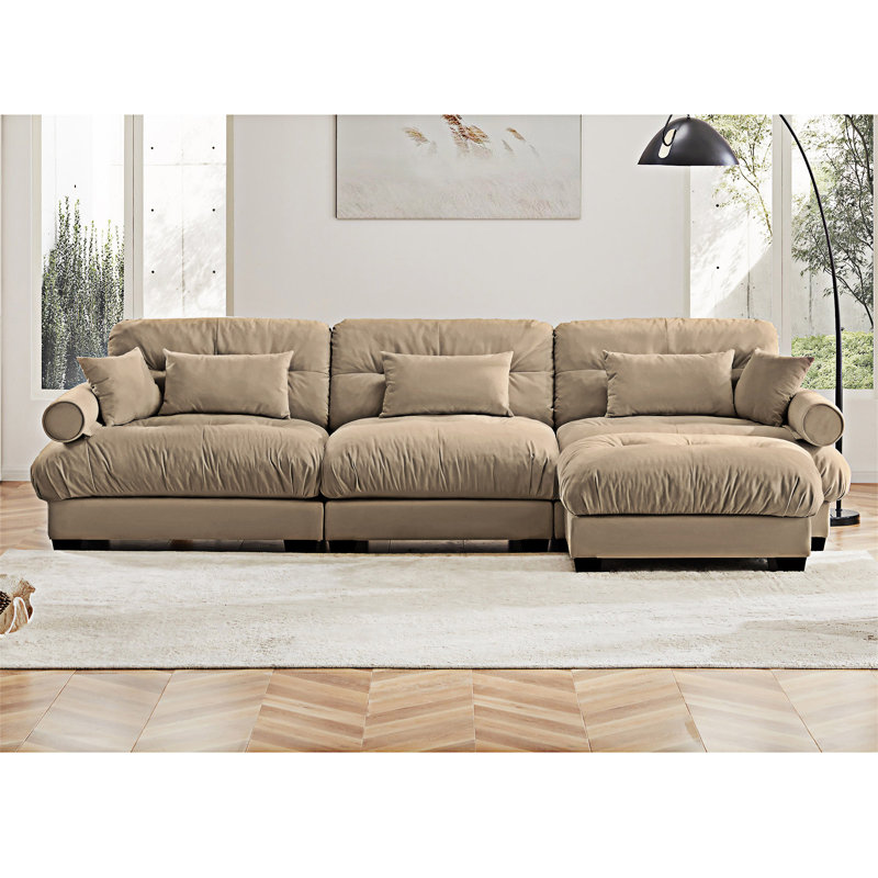 Canapé modulaire modulaire avec repose-pieds convertible