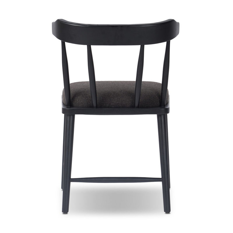 Colter Leather Dining Chair, Antwerp Noir, Black