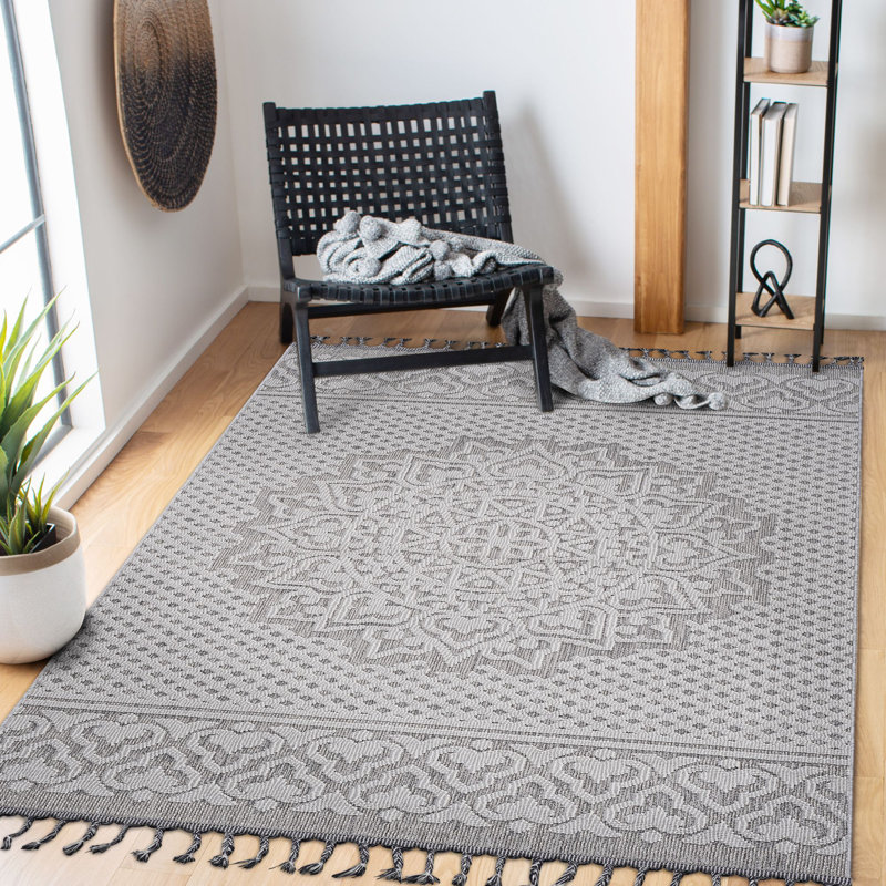 Tapis intérieur / extérieur Medallion, Rectangle 5 pi 3 po x 7 pi 6 po
