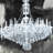 Glam chandelier - 32"x32" art on canvas