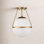Amirah Single Light Semi Flush Mount