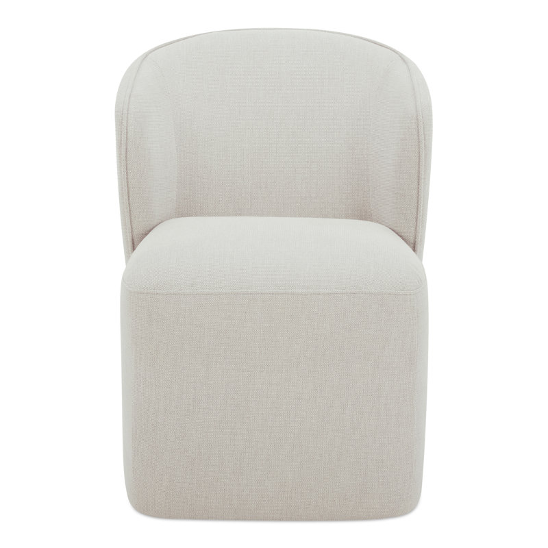 Angeliah Upholstered Parsons Chair, Oyster Light Gray