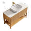 Meuble-lavabo simple 48 po avec comptoir en pierre reconstituée