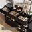 Coffee Bar Cabinet,Kitchen Storage Cabinet with 3 Drawers,Sideboard Buffet Cabinets with Ajustable Shelf,Wood Coffee Bar Table for Dinning Room/Living Room/Kitchen-2106089441