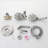 High Pressure 7-Way Shower Head Combo, Hand Held Shower & Rain Shower Separately or Together with Rough-in Valve-123186783