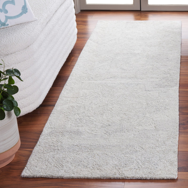 Tapis à motif floral touffeté à la main Lakiyah, Tapis de couloir 2 pi 3 po x 8 pi
