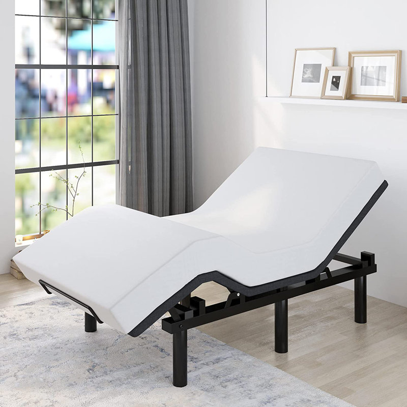 Lit réglable 14 po avec télécommande sans fil pour une utilisation ergonomique et l'amélioration du sommeil