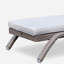 Chaise longue d'extérieur en osier Tenise