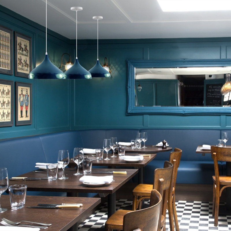 Cannady 1 - Light Pendant, Cyan Blue