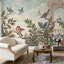 Décoration murale amovible de papier peint rétro avec motif floral rétro-1705160005-1705160008