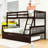 Kavarn Twin Over Full Wood Bunk Bed With Trundle And Guardrail-677754845