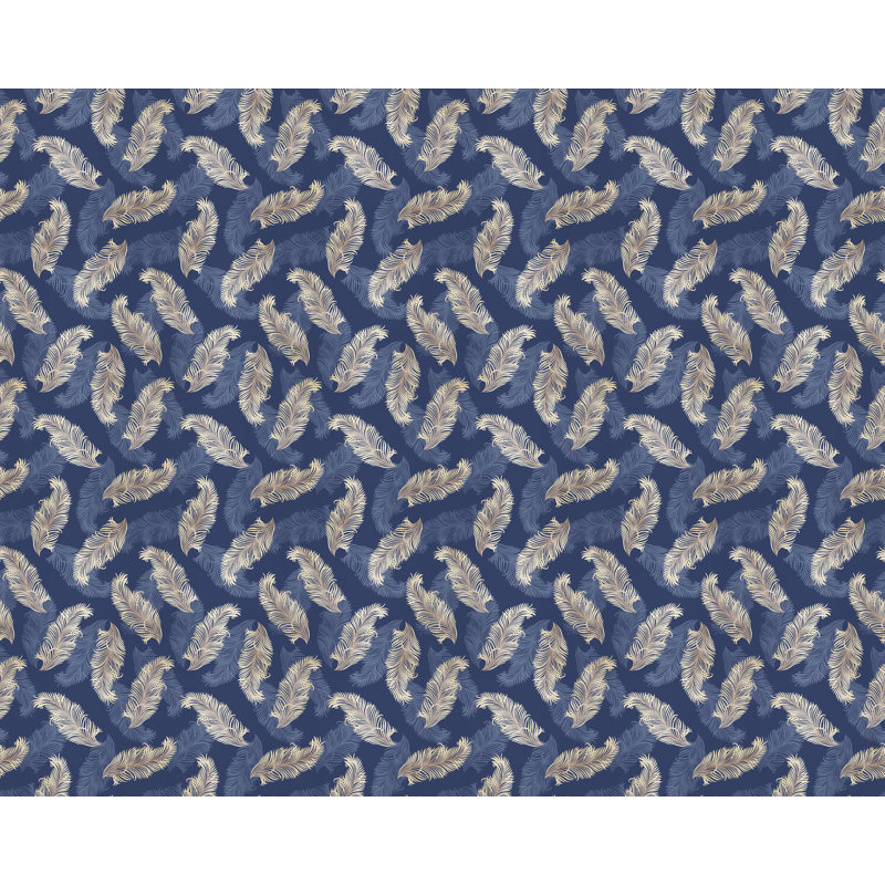 Higuchi 10m x 50cm Matte Wallpaper Roll, Navy Blue