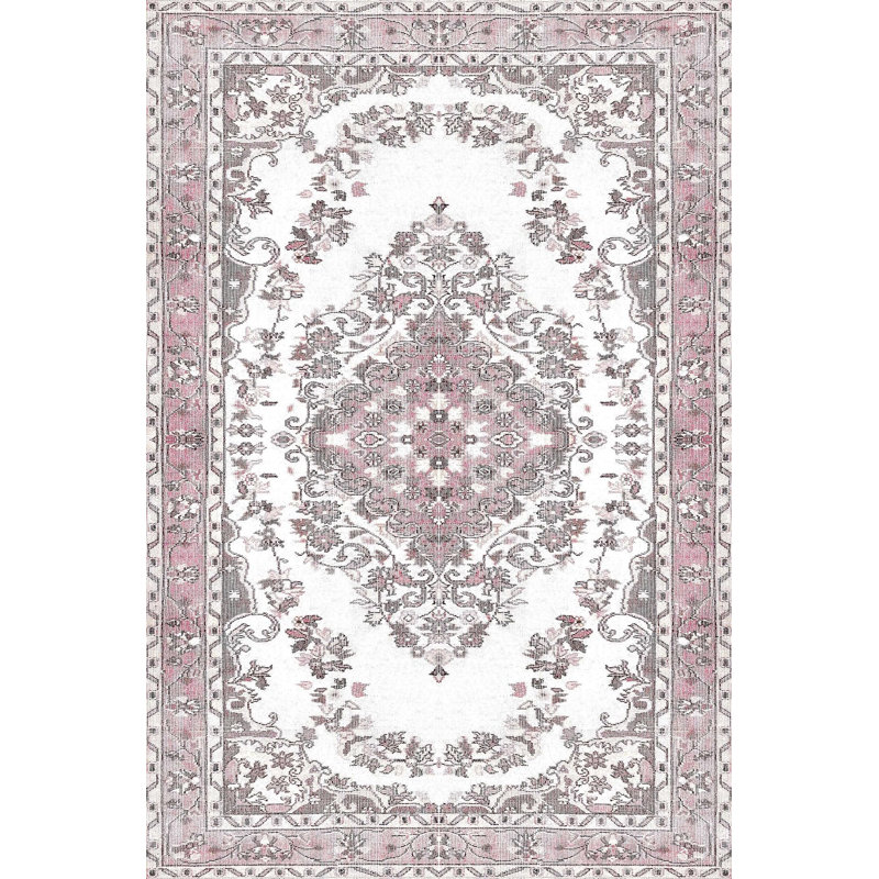 Premium Woven Area Rug, 5.9 x 9.2 Feet | 100% Polyester, 650 g/m² | Antibacterial, Non-Slip PVC Dot Underside, 0.3 in Pile Height | Machine Washable, 3D Digital Printing | Perfect for Living Room & Bedroom Decor
